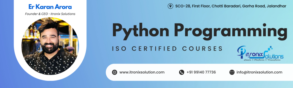 Python Programming Course Training in Jalandhar